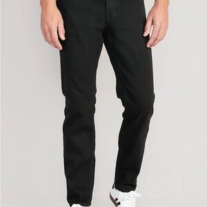 Athletic Taper Built-In Flex Black Jeans